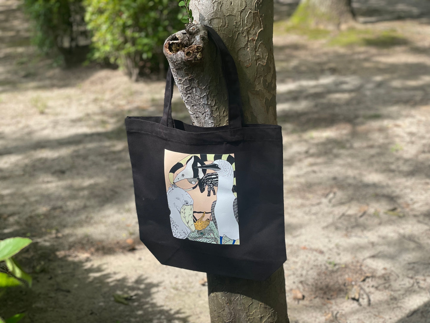 無の動物たちのトートバッグ