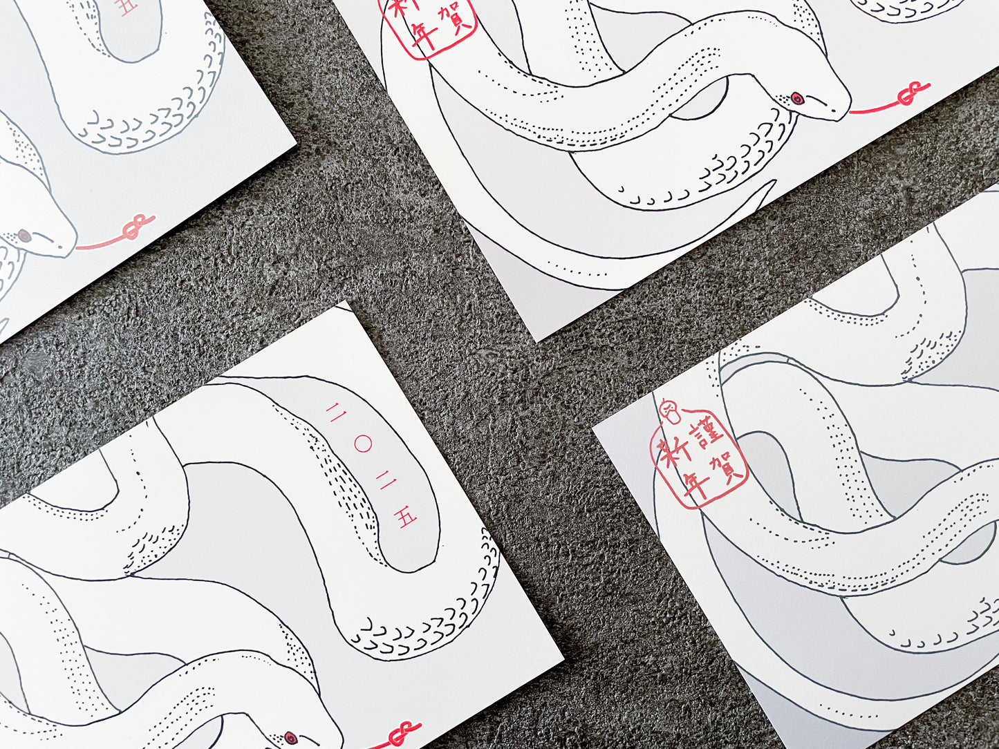 コーンスネークの年賀状 20枚セット