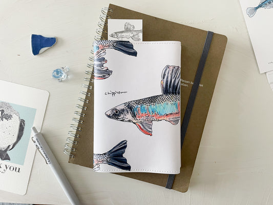 オイカワのブックカバー