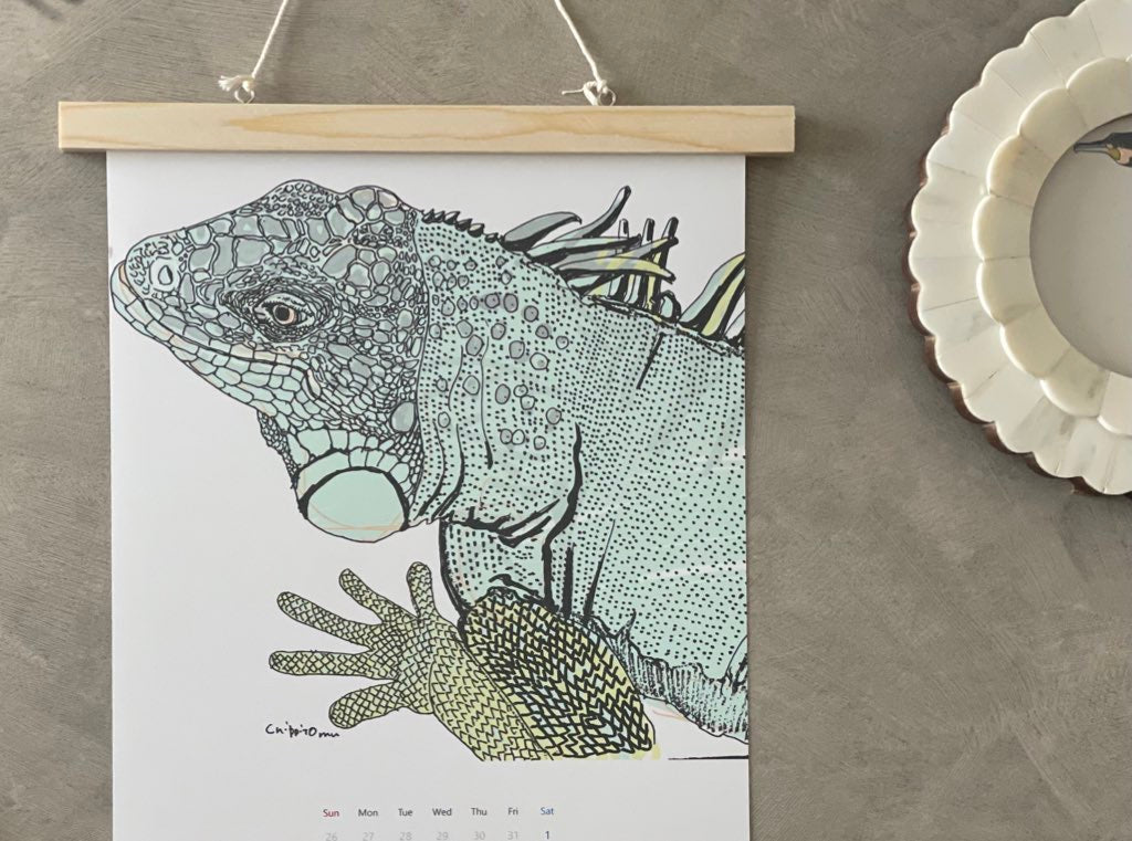 【木枠なし】爬虫類両生類カレンダー2025
