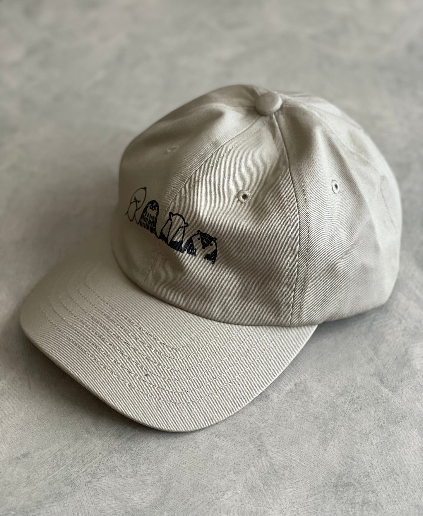 【予約販売】4種の無な動物たちのキャップ/ライトベージュ