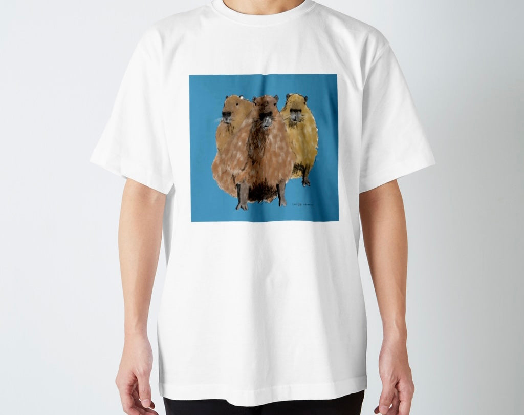 カピバラくんたちのTシャツ