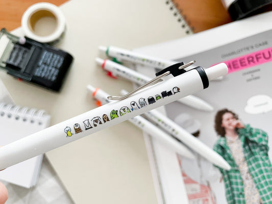 無の動物たちのpoppopボールペン(単色枠)