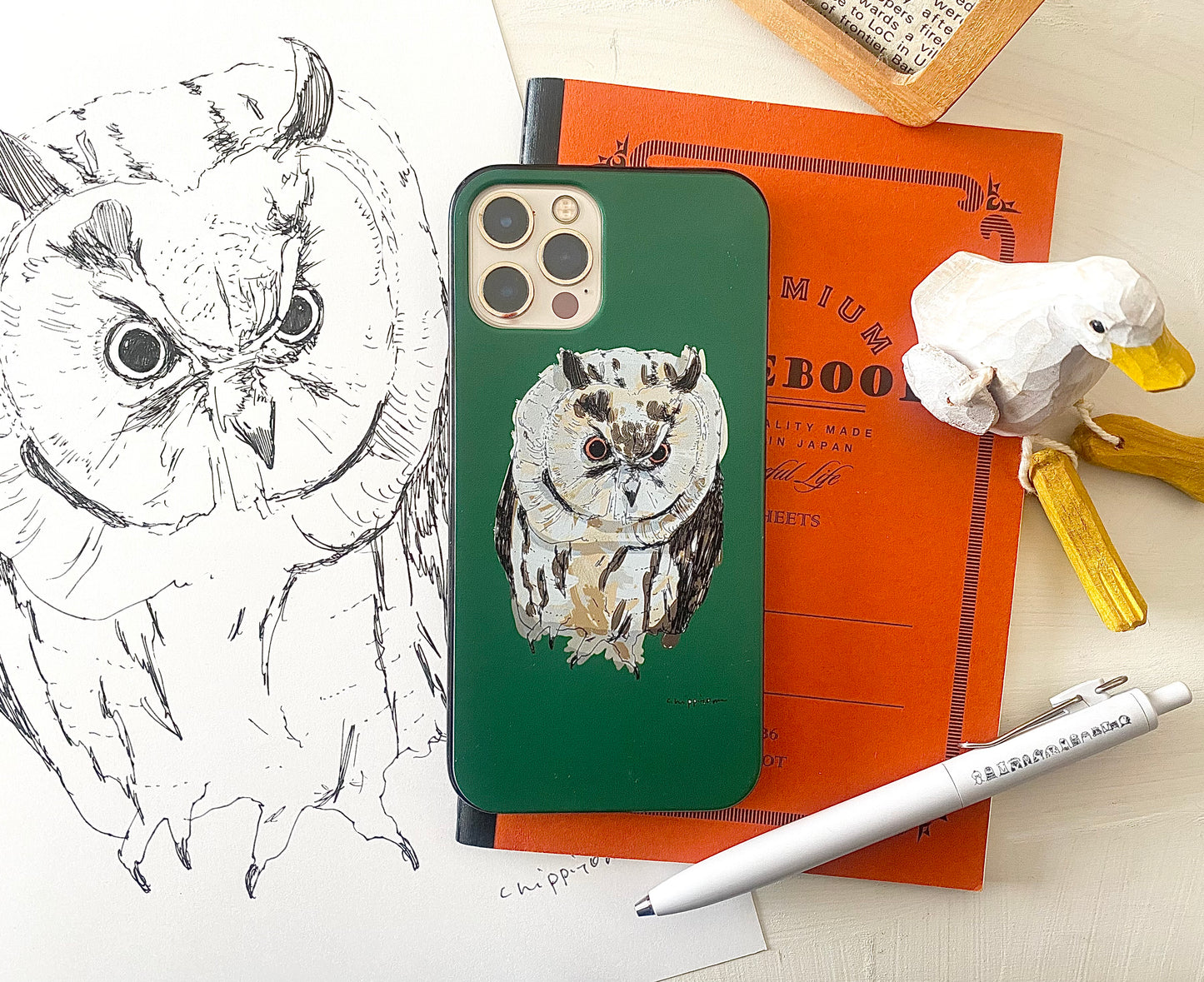 トラフズクのスマホケース