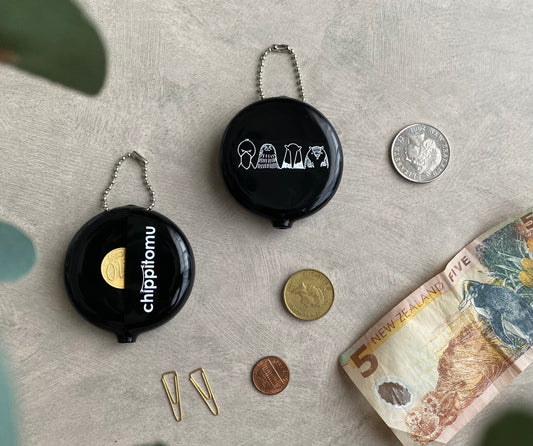 4種の無な動物たちのかわいいラバーコインケース