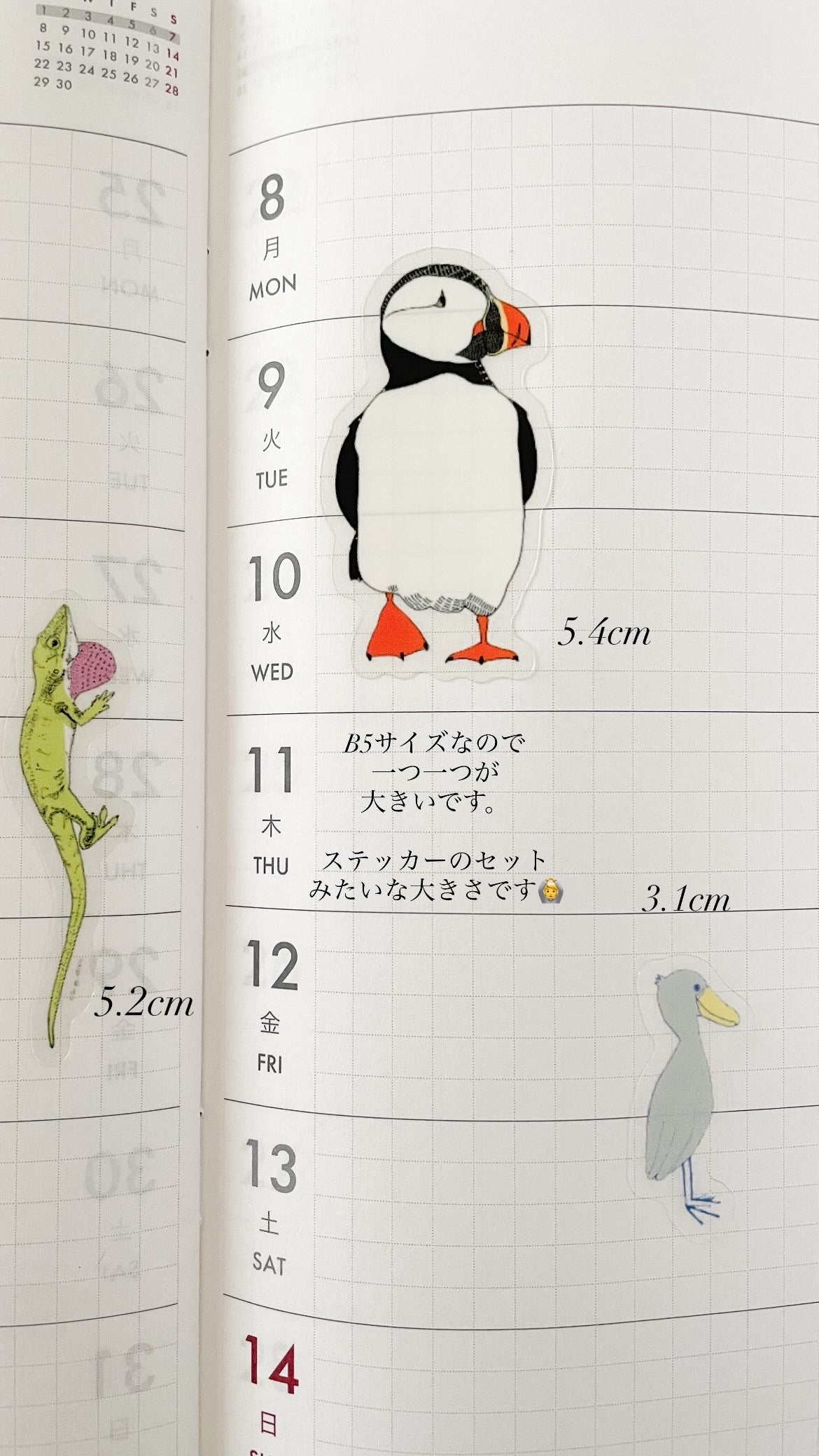 無の生き物クリアシール