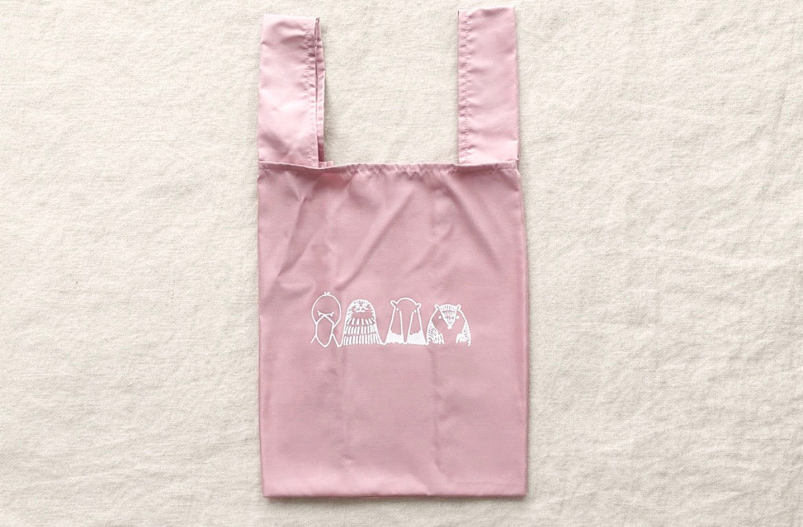 春色ハシビロコウのプチエコバッグ