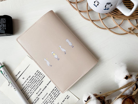 カフェオレみたいなハシビロコウのブックカバー 手帳カバー 文庫本 A6